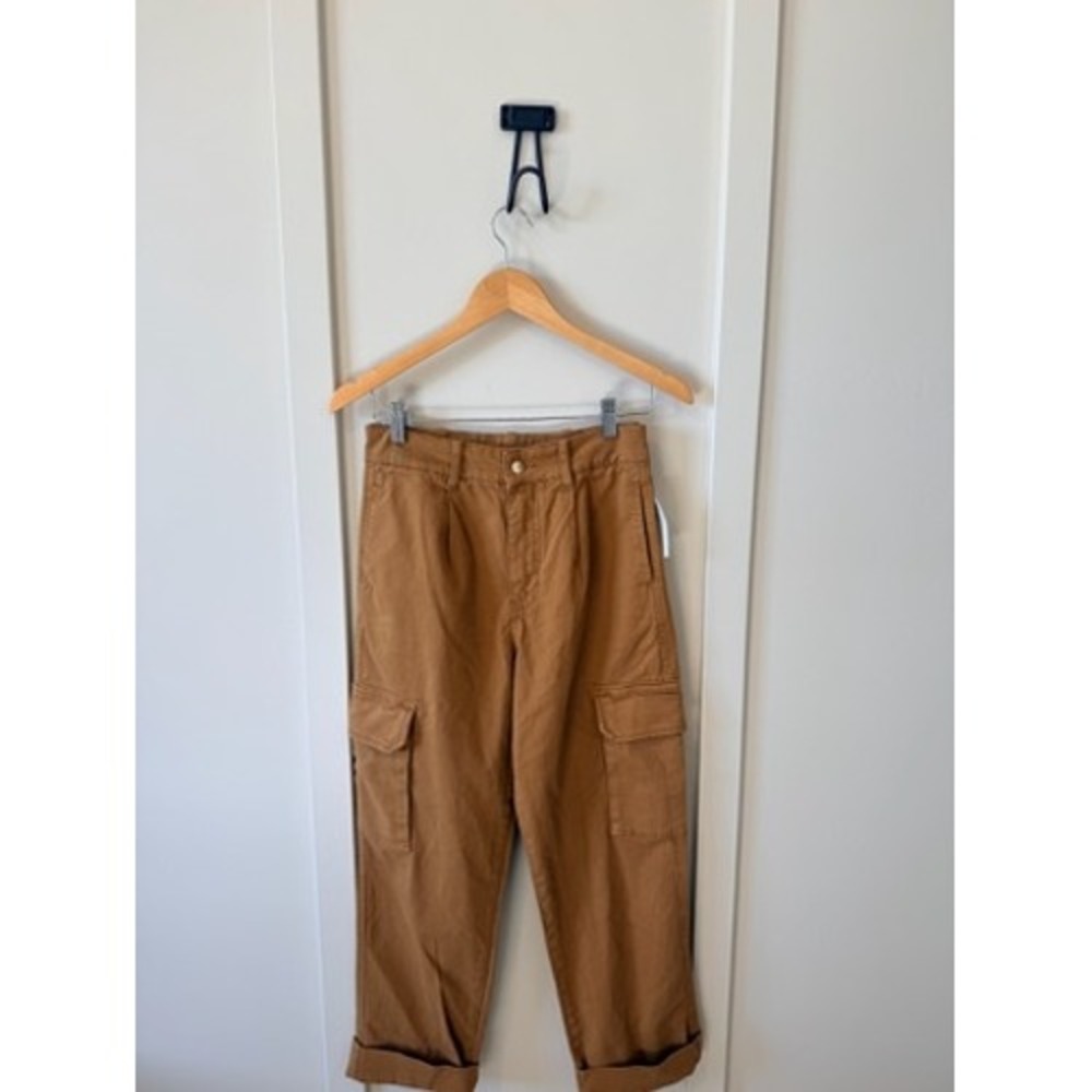 Joe's Jeans Roasted Pecan Cargo Pants Tan Brown‎ High Rise Utility Trousers 27
